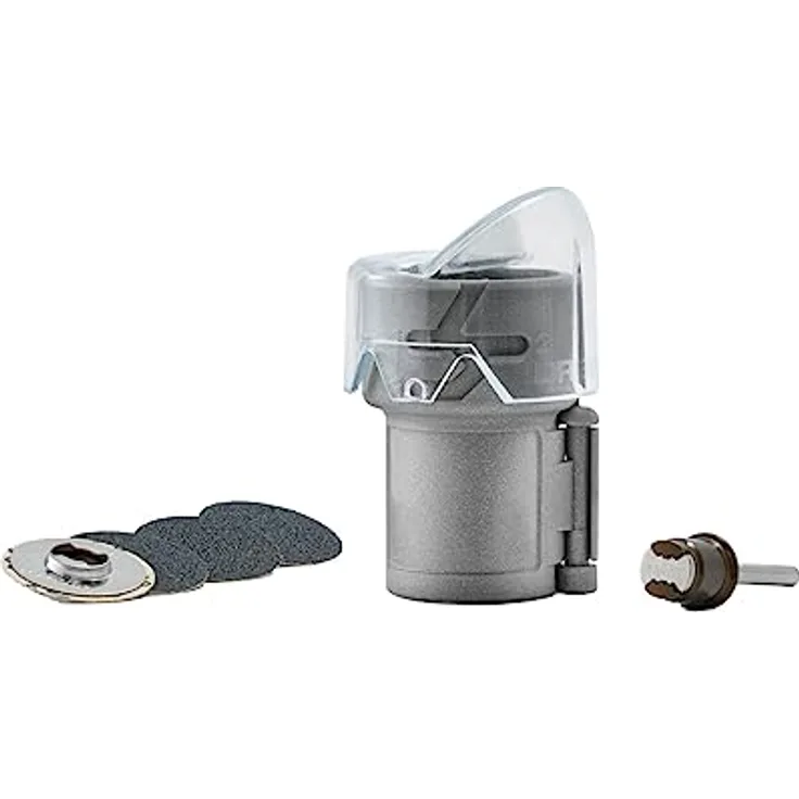 DREMEL 2615PG02JA AT02-PGK, Multifunktionswerkzeug-Zubehör-Set für stressfreie Krallenpflege mit 45-Grad-Pfotenführung, inkl. 4 Schleifscheiben und Aufspanndorn