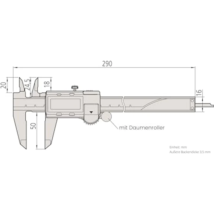 Mitutoyo 500-197-30 Digimatic ABS AOS Messschieber – Bild 4