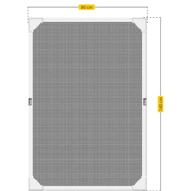 Schellenberg Insektenschutz Magnetrahmen MAGNETIC 80 x 140 cm, weiß – Bild 6
