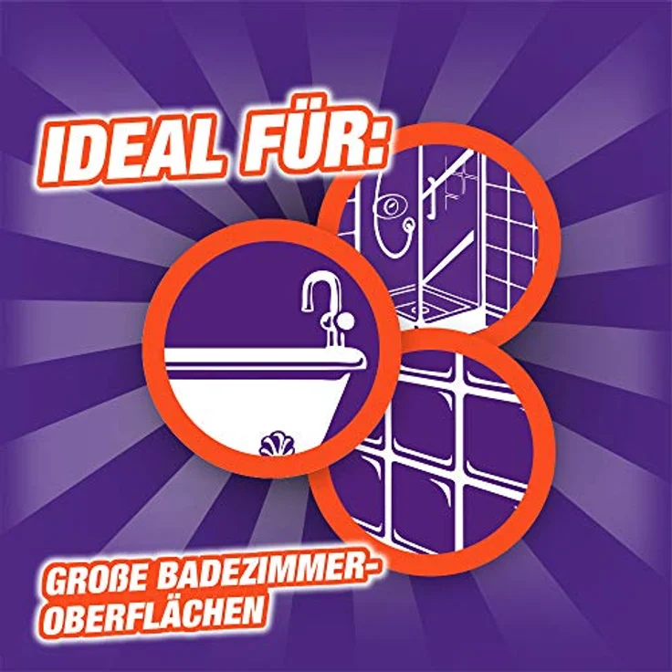 CILLIT BANG Aktivschaum Seifenreste & Glanz – Ultra effektiver Schaumreiniger für Dusche und Bad – Reinigung ohne Nachwischen – 3 x 600 ml – Bild 4