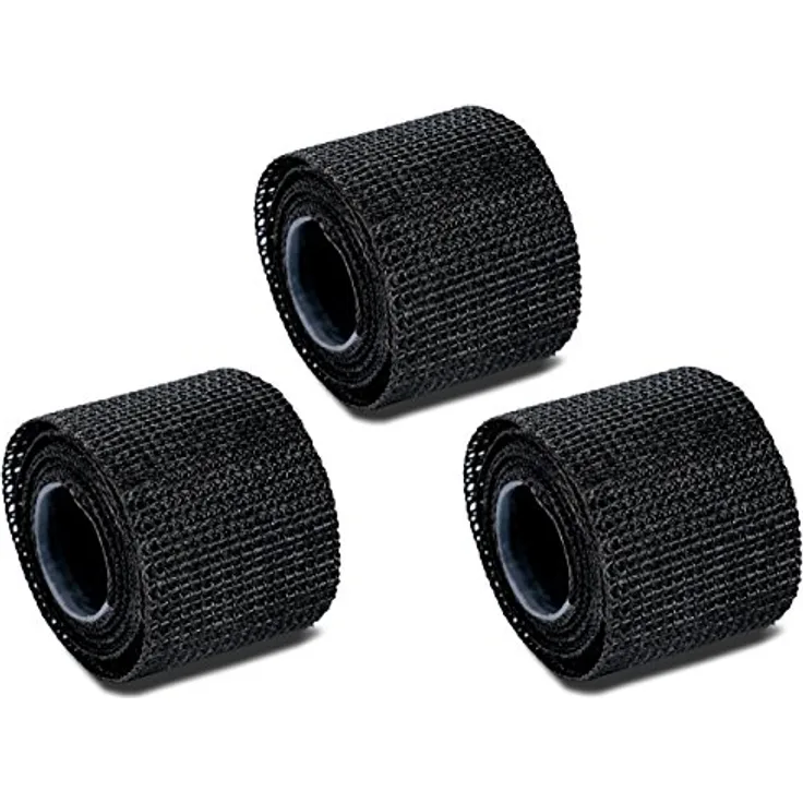 Poppstar 3x Reparaturband 2,5cm x 100cm lang, Gewebeband stärker als Klebeband - Panzertape Glasfasergewebe beschichtetes Polyurethan, Outdoor Band