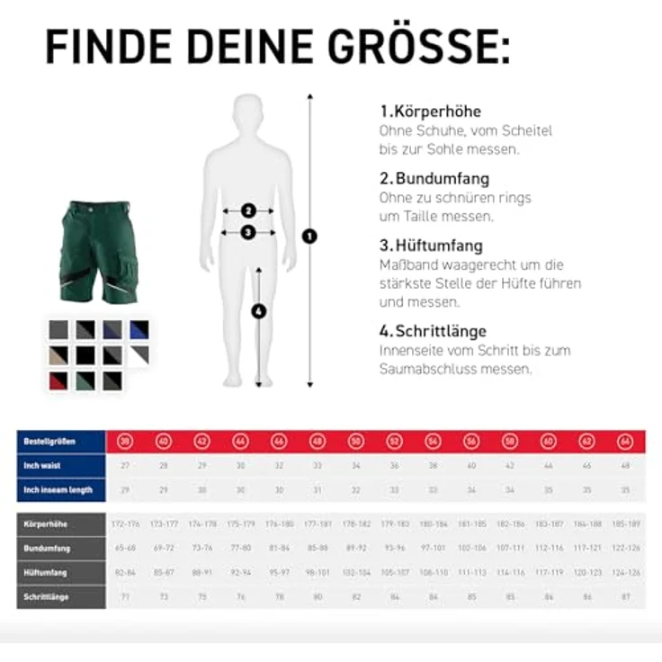 Kübler Activiq Shorts 48, moosgrün-schwarz – Bild 10
