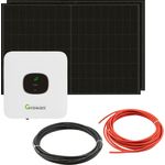 Balkonkraftwerk Growatt MIC 750 0,75kW mit 800W Solarpanels