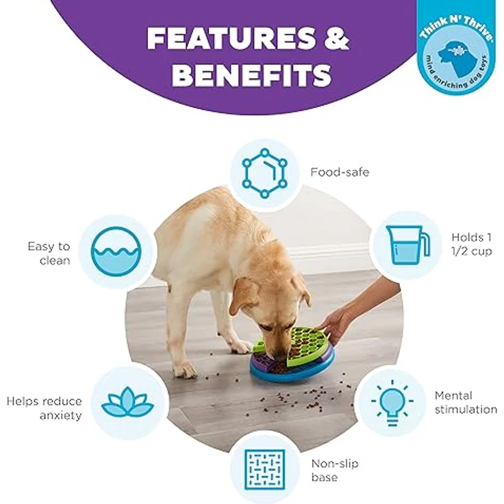 Outward Hound Nina Ottosson Lickin' Layers - Interaktives Intelligenzspielzeug für Hunde - für langsamere Fressgeschwindigkeit – Bild 2