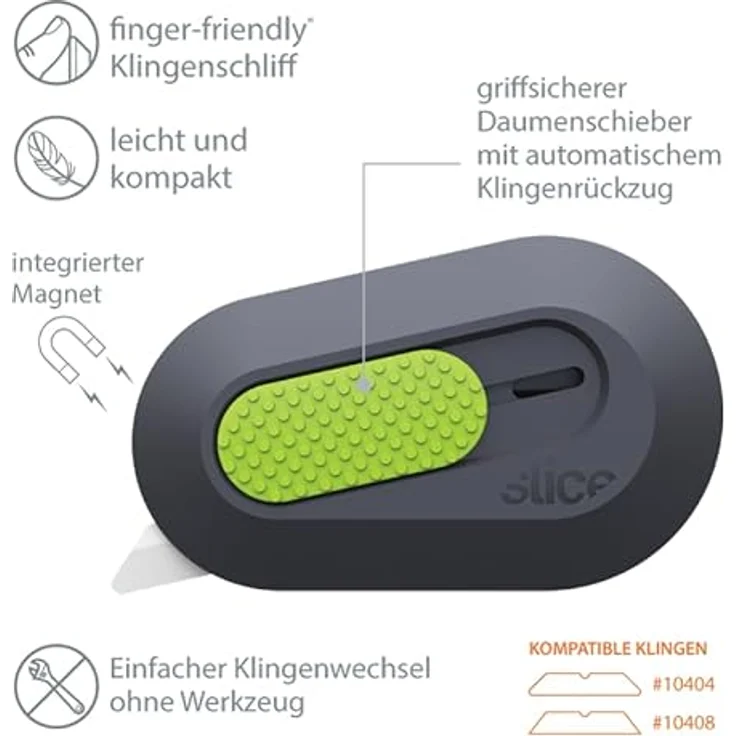 SPG Mini-Cutter mit automatischem Klingenrückzug, 12 Stück Set für präzise Schnitte von Papier, Karton und Folie – Bild 5