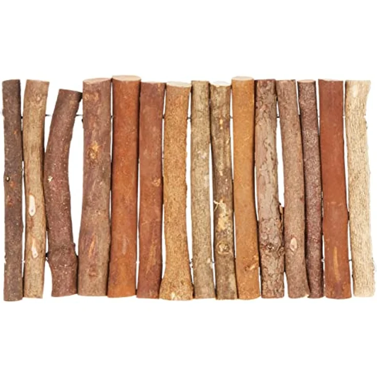 Kerbl Outdoor-Spielzeug Nagerzubehör - Holzbrücke - Flexible und biegsame Holzbrücke, ideal als Rückzugsort für Nager, natur – Bild 2