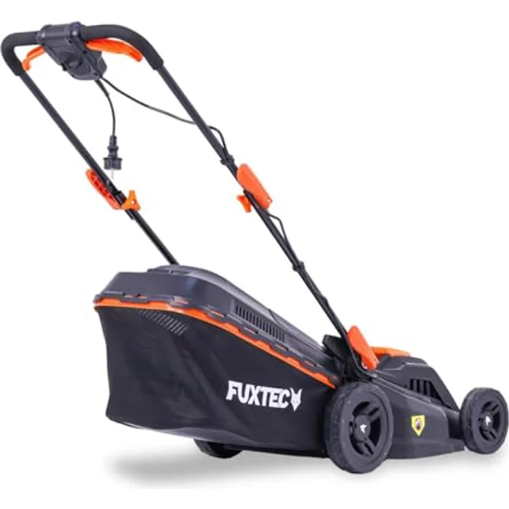 FUXTEC Elektro Rasenmäher mit Kabel FX-RME38-38cm mit 40L Grasfangkorb - nur 12kg - Schnitthöhe 20-70mm - 1600Watt & 220V – Bild 5
