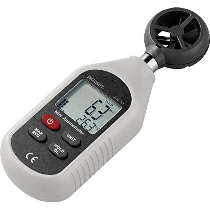 VOLTCRAFT AN-10 Anemometer 0.3 bis 30 m-s Magnet-Flügelrad (VC-8314270) – Bild 4
