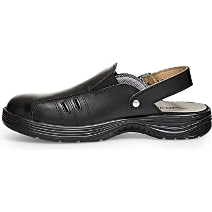 ABEBA 682520 7131042 SB ESD Sicherheitsclog, Rutschhemmende PU-Sohle, Schwarz, 46 Größe – Bild 2