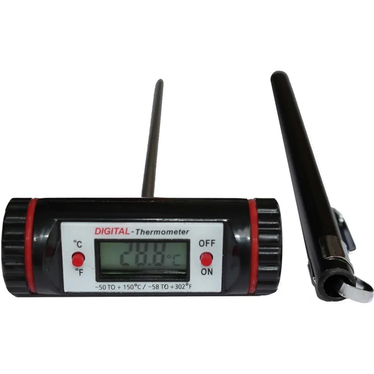 Samsonite Grillthermometer THERMOMETER STOFF, Digitales Rundumthermometer mit Edelstahlspitze, Messbereich -50 bis +150 Grad Celsius