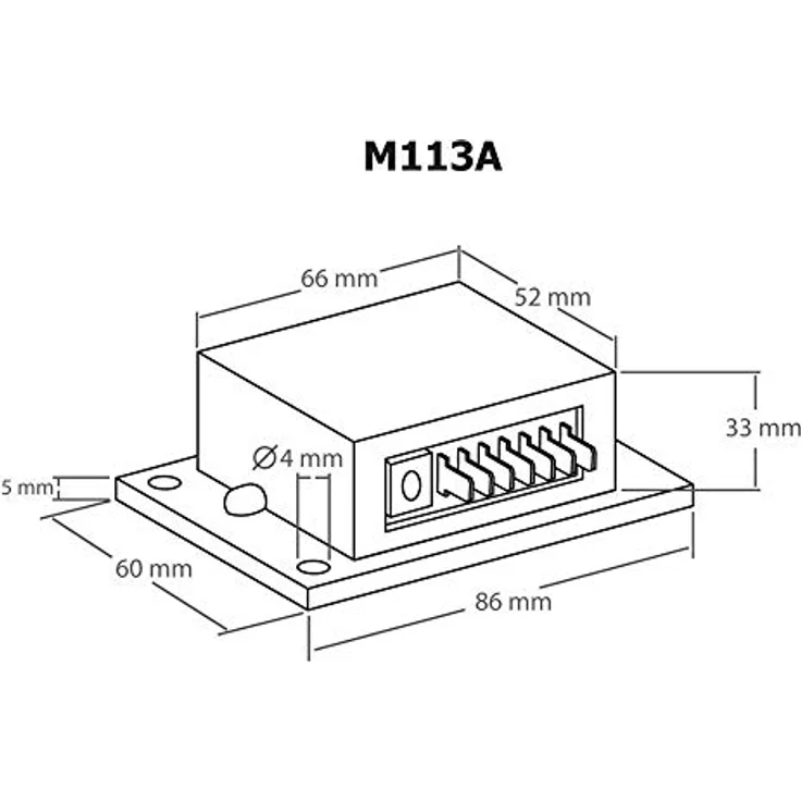 Kemo M113A, Zeitschaltuhr 12-15V/DC, einstellbar von 2sec bis 23min, max. 3A – Bild 3