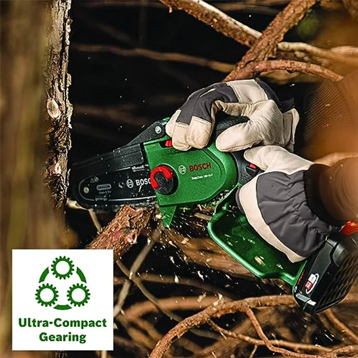 Bosch Akku - Mini Kettensäge EasyChain 18V-15-7 (Zum Schneiden von Holz; 18 Volt System; Kettengeschwindigkeit: 6,95 m/s; ohne Akku) – Bild 5