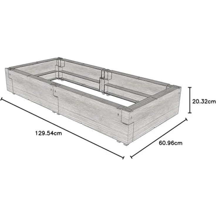 Juwel Beet 20476 Hochbeet Timber Aufbauset, Erweiterung Kräuterbeet 130x60x20 cm - Juwel – Bild 3