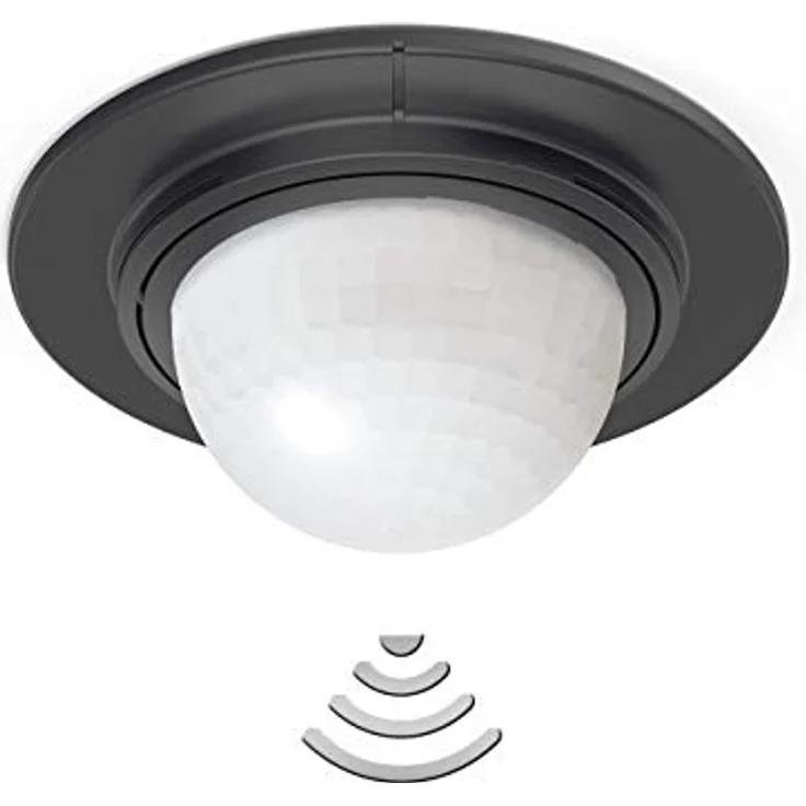 Steinel Bewegungsmelder IS 360-1 DE schwarz, 360° Erfassung, 4m Reichweite, Deckensensor, Innen/Außen, IP54 – Bild 3