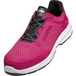 Uvex 1 Sport Arbeitsschuhe - Sicherheitsschuhe S1 P SRC ESD - Pink, Größe:38