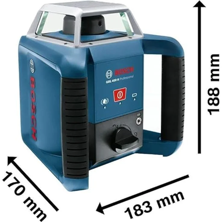 Bosch Professional Rotationslaser GRL 400 H (Ein-Knopf-Bedienfeld, max. Arbeitsbereich: 400 m, in Handwerkerkoffer) – Bild 7