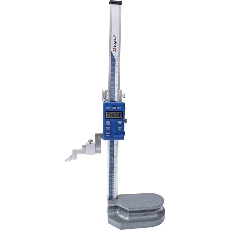 Dasqua 3130-8125 Digitales Höhenmessgerät, Ablesung: 0.01mm, robust und präzise mit Hartmetall-Kratznadel