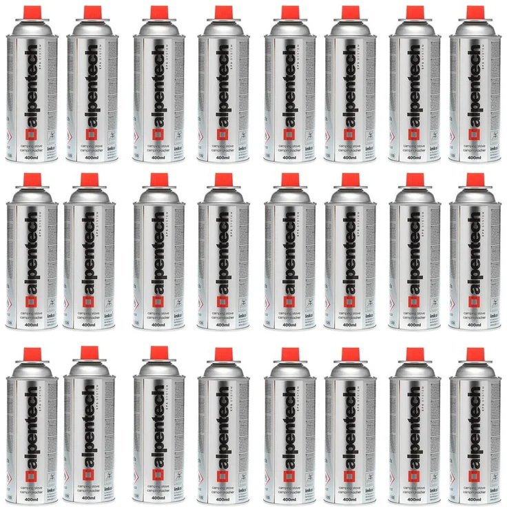 24 Kartuschen Butan Gas Kartusche Butangas Gaskartuschen Bunsenbrenner Campingkocher Gaskocher 227g Silber – Bild 1