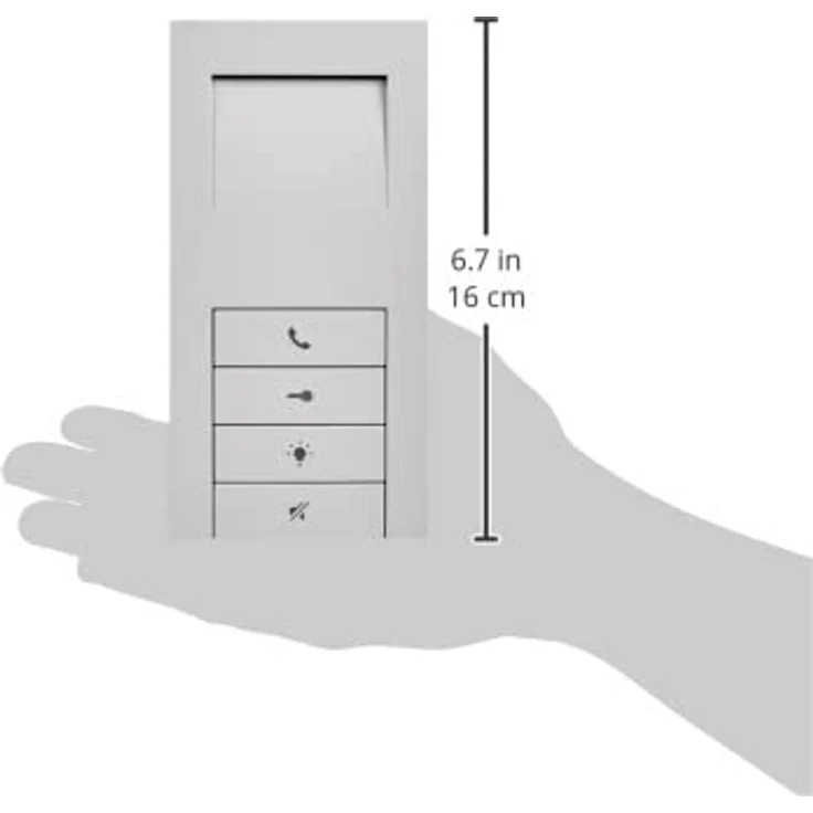 ABB 83210 AP-624 Türsprechanlagen-Zubehör, Weiß mit Freisprechfunktion, einstellbarer Lautstärke und polyphonen Klingeltönen – Bild 5