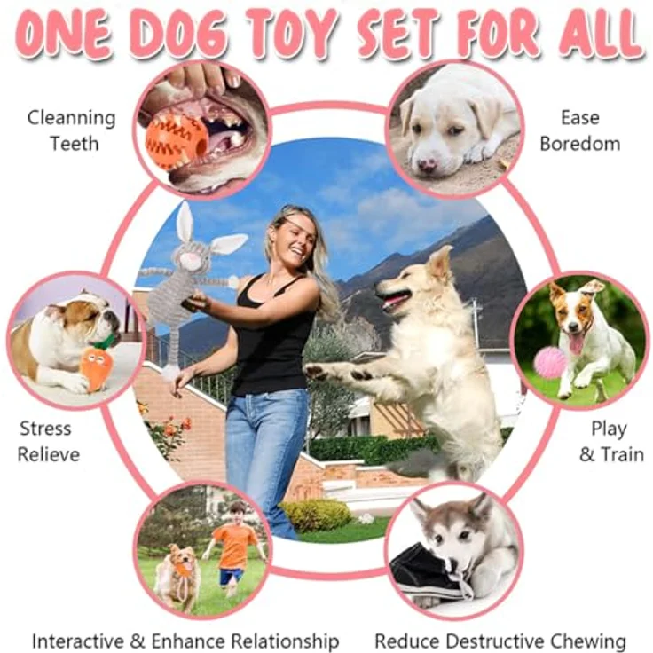 Karlie Beeztees Hundespielzeug Maulwurf Elis, Plüsch mit Quietschi, 22 x 11 x 18 cm – Bild 2