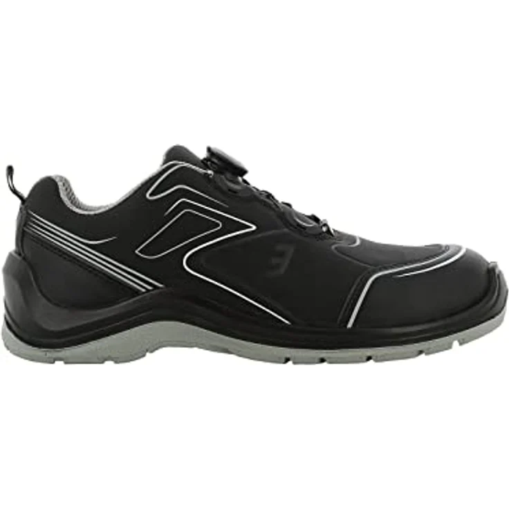 SafetyJogger Flow Low S3, Sicherheitsschuh mit Twist-Lock-System, metallfreier Zehenkappe, wasserfest, schwarz – Bild 2