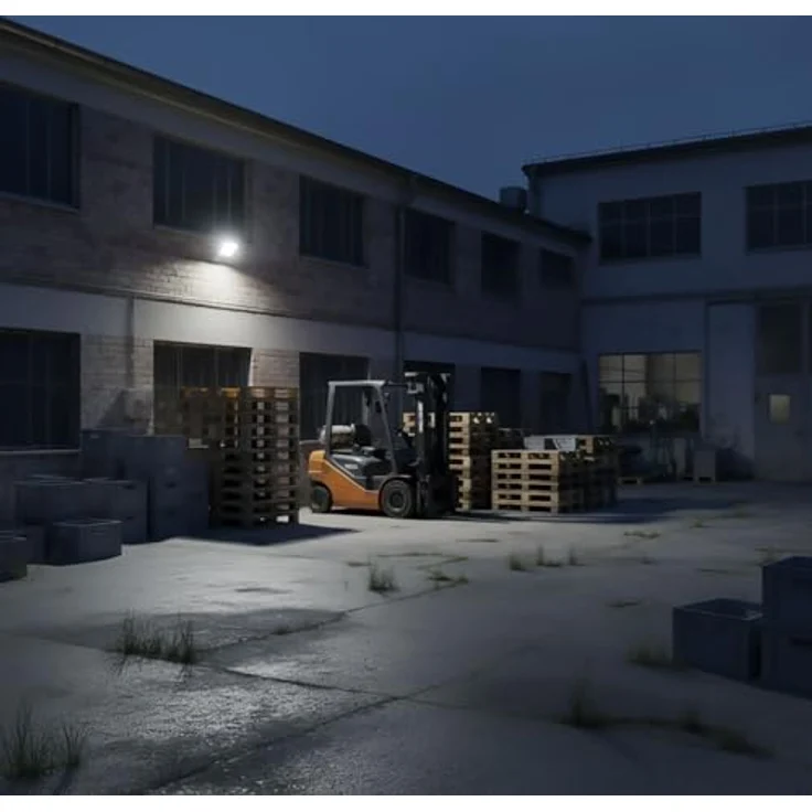 Theben theLeda B20 Dual WH, LED-Strahler mit 20 Watt, umschaltbar auf 3000 K (warmweiß) und 4000 K (neutralweiß), DarkSky-Funktion, Diffuser-Abdeckung, 90° Neigung, weiß – Bild 4