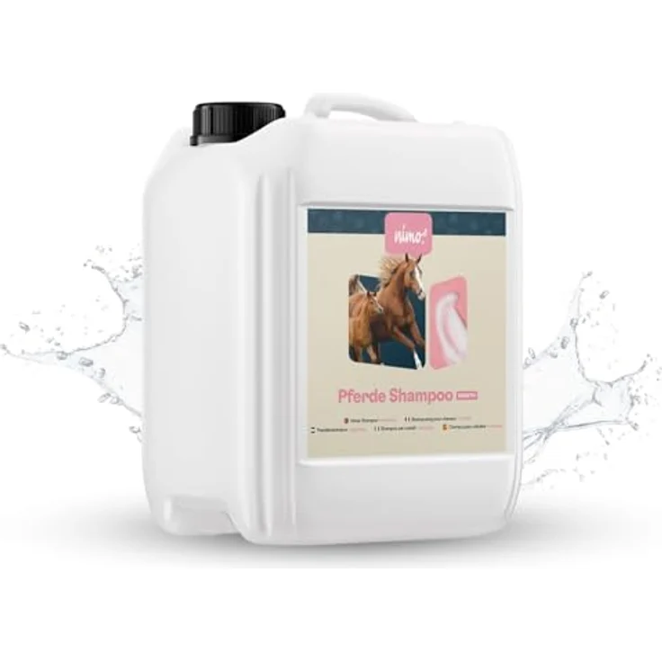 nimo Tiershampoo Pferde Shampoo sensitiv, 5000 ml, gegen Juckreiz und Trockenheit, mild und ohne Duftstoffe – Bild 1
