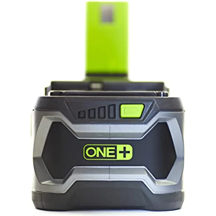 Ryobi Werkzeug Akku RB18L40 18V-4.0 AH LI-Ion, ONE PLUS - Ein Akku für Ryobi Rasentrimmer, Heckenscheren oder Akkuschrauber inkl. Ladestandsanzeige und langer Lebensdauer, Farbe: schwarz-grau – Bild 2