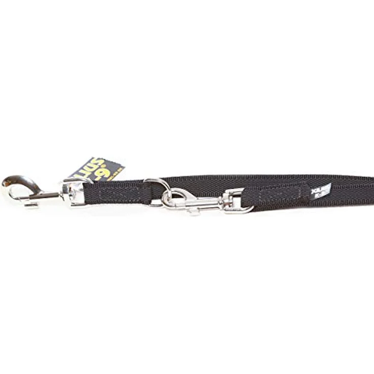 Julius-K9 Double leash 20 mm 2.2 m 50 kg dog adjustable (Hund), Halsband + Leine, robustes Set für große Hunde in Schwarz – Bild 4