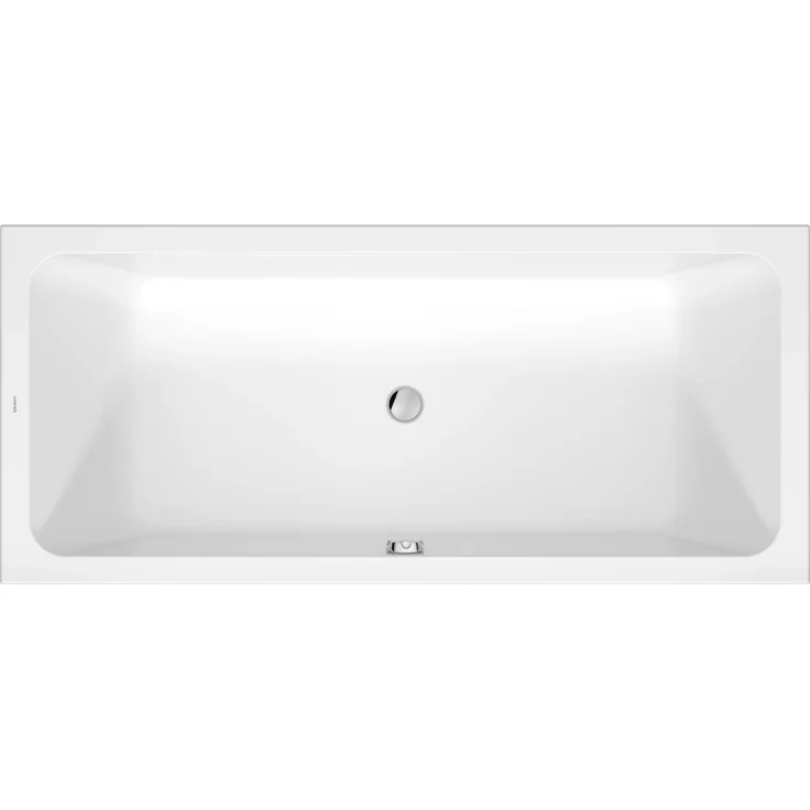Duravit D-Code Badewanne, rechteckig 1800x800mm, Einbauversion, 285 Liter, 2 Rückenschrägen, weiß