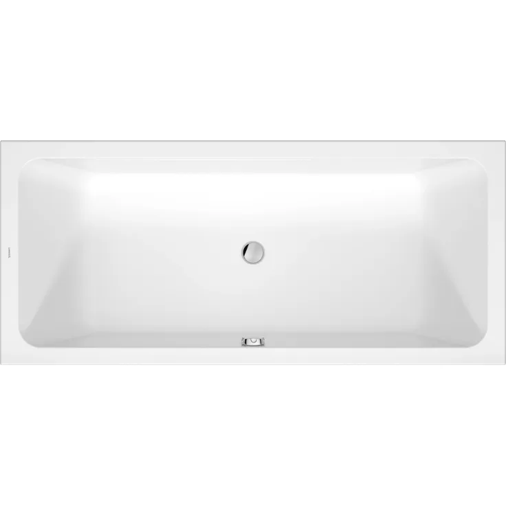 Duravit D-Code Badewanne, rechteckig 1800x800mm, Einbauversion, 285 Liter, 2 Rückenschrägen, weiß