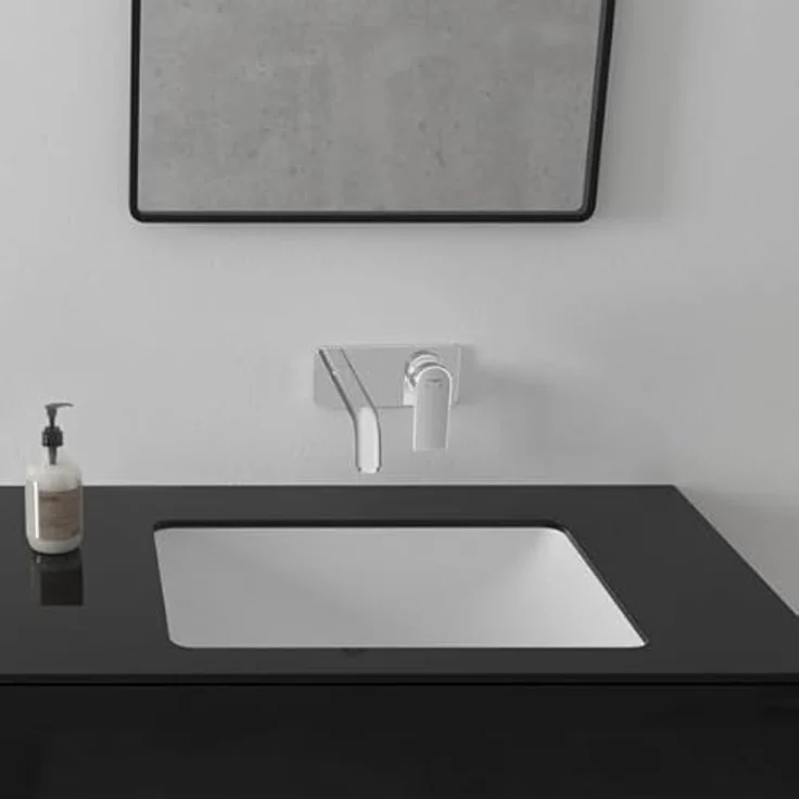 hansgrohe Badarmatur HG Fertigmontageset VERNIS Shape f Unterputz-2-Loch-Waschtischarmatur poliert – Bild 2
