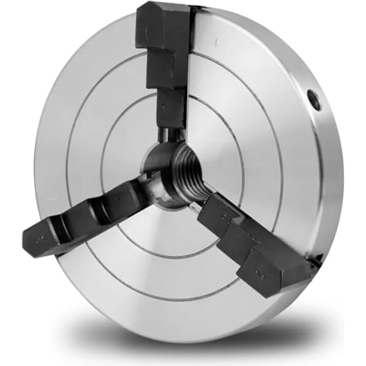 EBERTH Dreibackenfutter 100 mm, 4" Selbstzentrierend mit 1"-8TPI Gewinde, inkl. Spannwerkzeug, für Drechselbank, Präzise Spannlösungen für Holz, Metall und Kunststoff – Bild 2