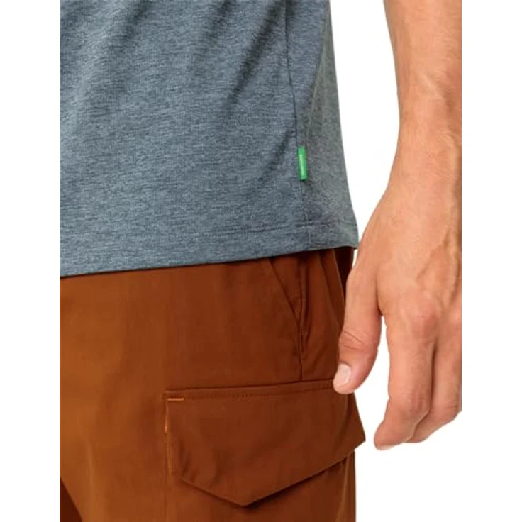 Vaude Essential T-Shirt, Herren-Arbeitsshirt aus 100% Polyester, feuchtigkeitstransportierend, blau, Größe M – Bild 5