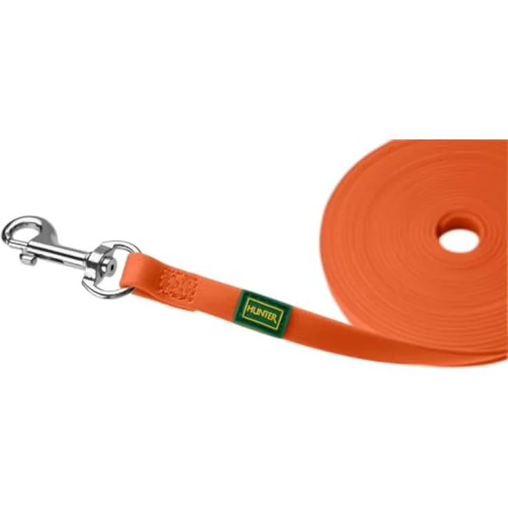 HUNTER Suchleine Convenience Neonorange, 10/1200 cm, unempfindlich und wasserabweisend – Bild 3