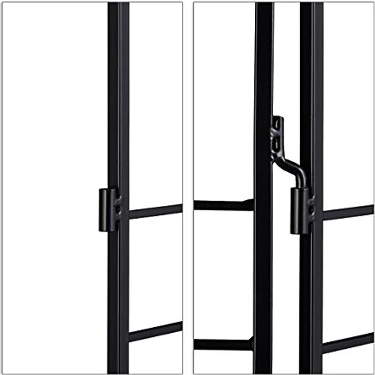 Relaxdays Rankgitter Metall, 3er Set, zum Stecken, Rankhilfe für Kletterpflanzen, 122 x 30,5 cm, Spalier Garten, schwarz – Bild 6