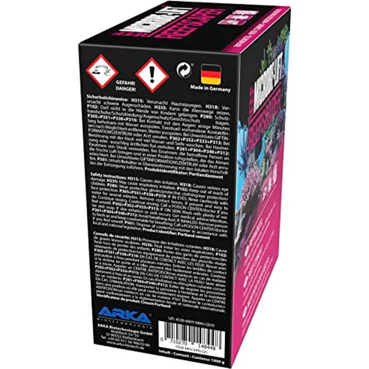 MICROBE-LIFT® - Reefscaper | Riffmörtel zur sicheren Befestigung von Stein & Riffkeramik Aufbauten, Korallen und Ablegern in jedem Meerwasser Aquarium | Korallenkleber | Inhalt: 1000 g – Bild 4