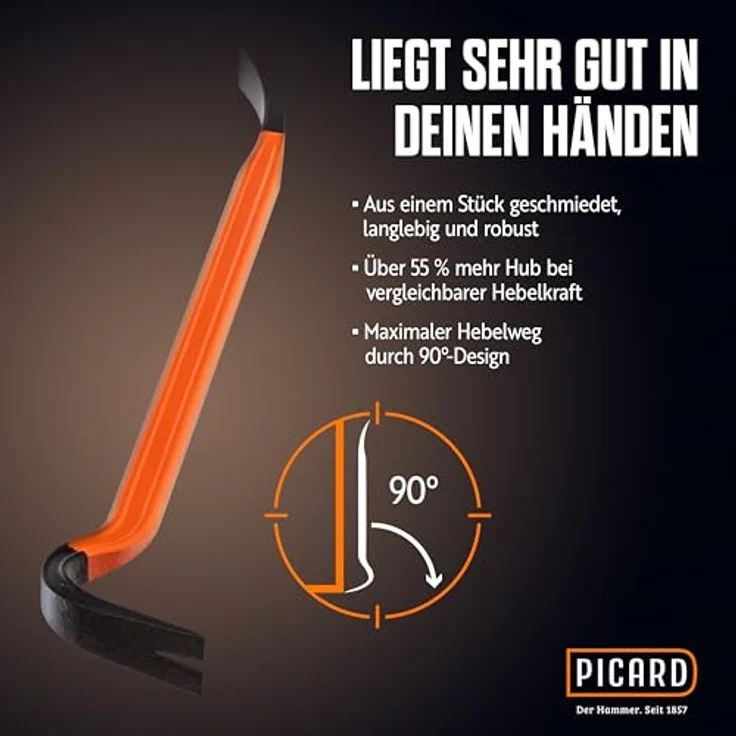 Picard Black Giant Brecheisen Nageleisen 610mm – Bild 5