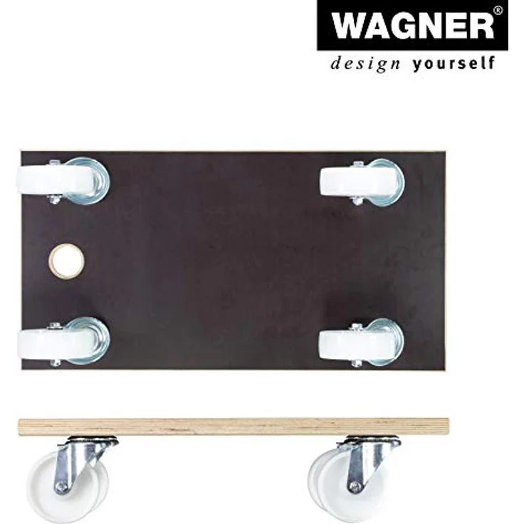 Wagner Transportwagen, Transportroller aus Filmsiebdruckplatte, Tragfähigkeit 500 kg, rutschfeste MaxiGRIP-Beschichtung, FSC-zertifiziert, Maße 575 x 300 x 150 mm – Bild 8