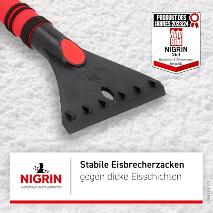 Inter-Union Eisschaber - Schneebesen NIGRIN 60 cm lang – Bild 6