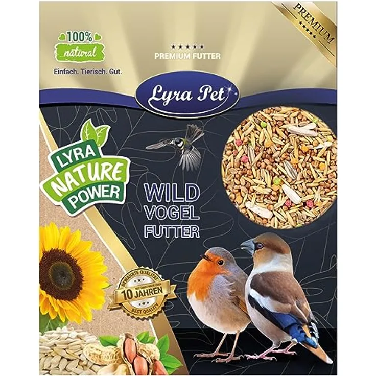 Lyra Pet® | 25 kg Streufutter | Wildvogelfutter Ganzjährig | Mischfutter aus Getreide & Samen | Ideal für Vogelhäuser & Futterspender | Abwechslungsreiches & fetthaltiges Vogelfutter für Wildvögel
