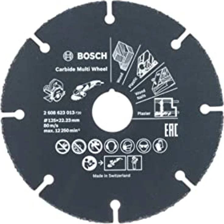 Bosch Professional Trennscheibe Multi Wheel (Ø 125 mm, Zubehör Winkelschleifer) – Bild 2