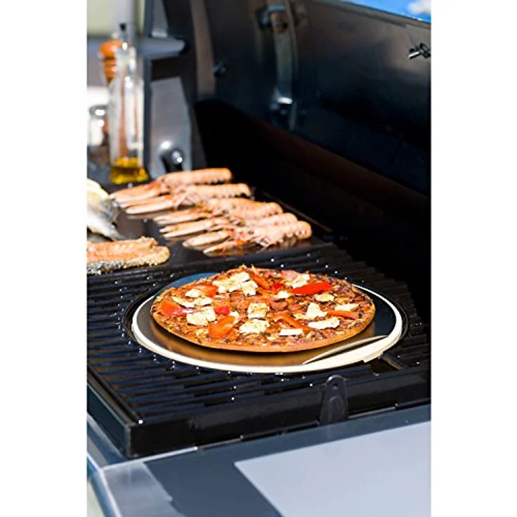 Campingaz Pizzastein für das Culinary Modular System mit Schneidrad, Edelstahltablett zum einfachen Aufbringen des Gargutes, Ø 30 cm, Gewicht 1,56 kg – Bild 5