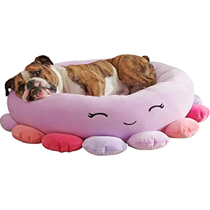 Squishmallows Beula Octopus Haustierbett, 61 cm, ultraweich, Plüsch, Violett – Bild 4