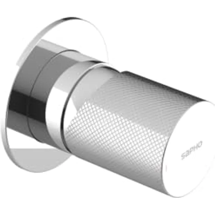 Sapho Duscharmatur ULTRATAP Unterputz, 1 Weg, Rund, Chrom, mit Hebelsteuerung, 70 mm