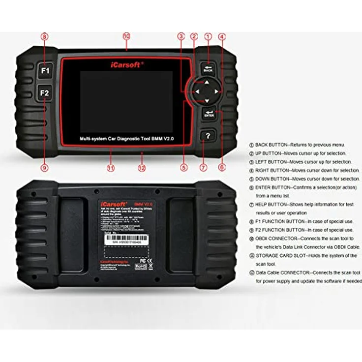 Icarsoft OBD II Diagnosetool BMM V2.0 icbmv2 Passend für (Auto-Marke): Universal uneingeschränkt 1St. – Bild 4