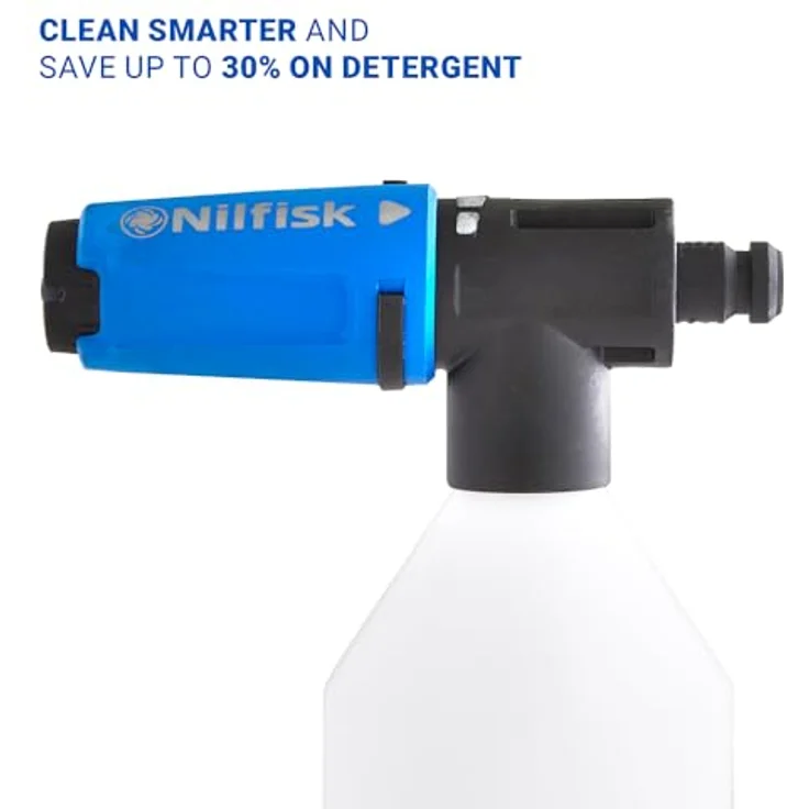 Nilfisk Super Schaumsprüher-Aufsatz für Druckreiniger kompatibel mit Nilfisk Druckreinigern ideal für die Reinigung von Außenbereichen, Autos, Terrassen, Garten und mehr – Bild 3