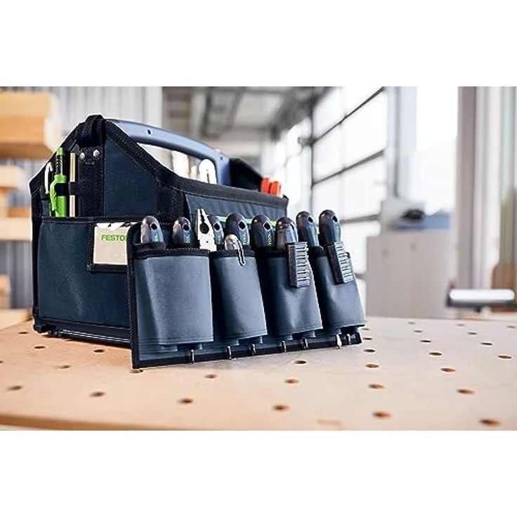 Festool Tasche T-Bag M T1/2, Werkzeugtasche zur flexiblen Verstauung, blau – Bild 2
