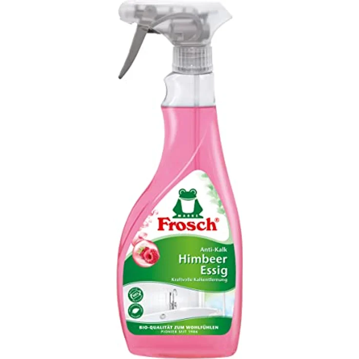 FROSCH Frosch Himbeer-Essig Anti-Kalk 500 ml - Kraftvolle Kalkentfernung Allzweckreiniger – Bild 2