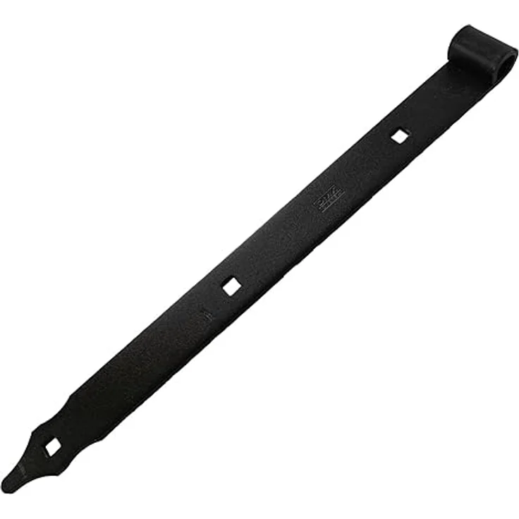 BooGardi Ladenband mit Kloben, feuerverzinkter Stahl, schwarz, 300 mm / 400 mm / 500 mm / 600 mm, rostfrei, abgerundete Spitze – Bild 3